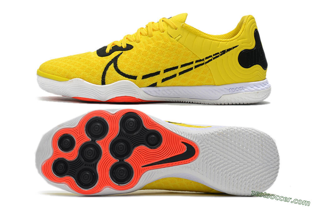 Nike React Gato IC Low-Tops Soccer Shoes - Yellow/Black/White 1
