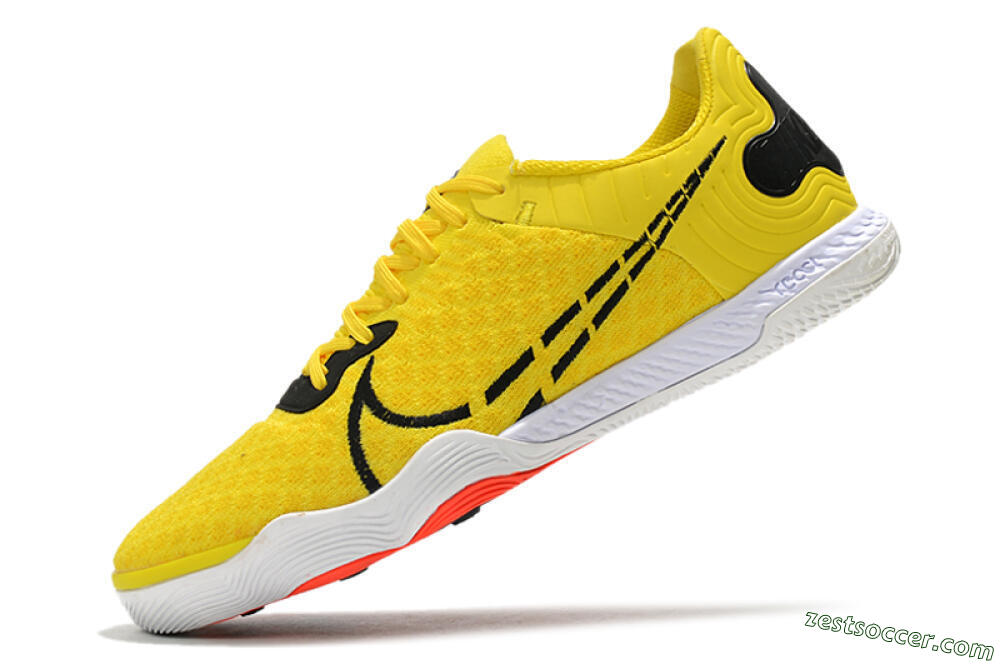 Nike React Gato IC Low-Tops Soccer Shoes - Yellow/Black/White 5