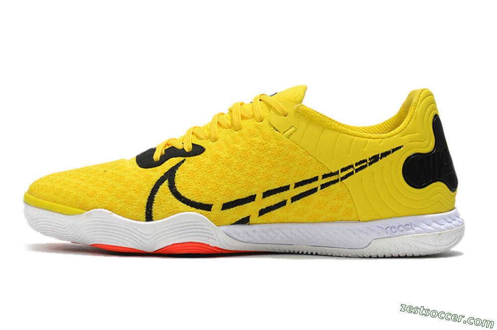 Nike React Gato IC Low-Tops Soccer Shoes - Yellow/Black/White 2