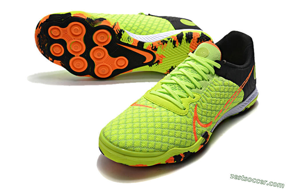 Nike React Gato IC Low-Tops Soccer Shoes - Yellow/Red/Black 3