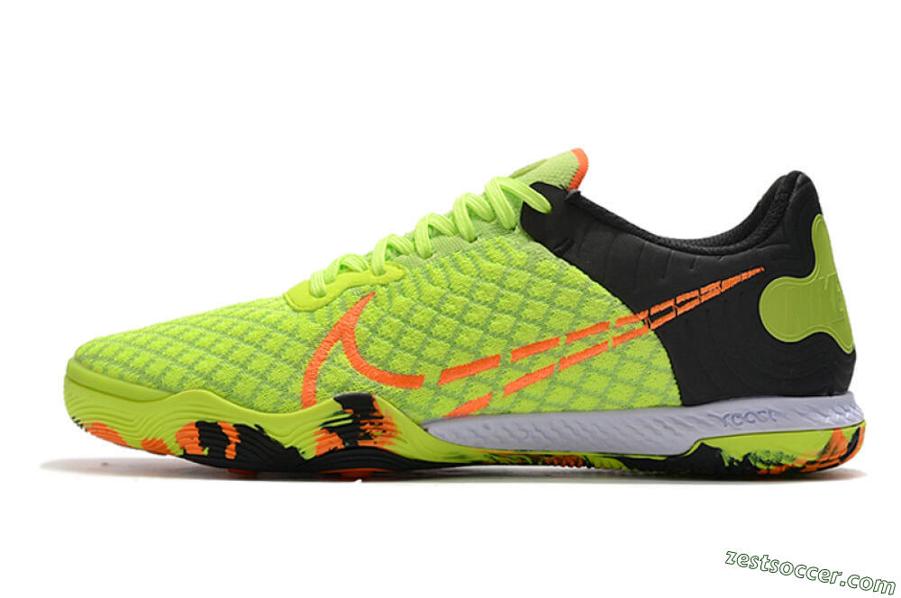 Nike React Gato IC Low-Tops Soccer Shoes - Yellow/Red/Black 2