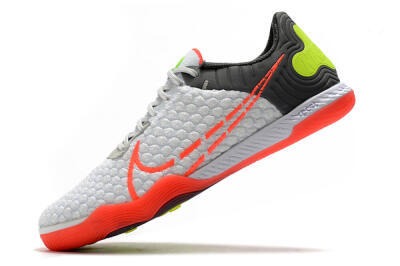 Nike React Gato IC Low-Tops Soccer Shoes - White/Red/Yellow/Grey