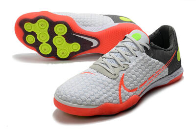 Nike React Gato IC Low-Tops Soccer Shoes - White/Red/Yellow/Grey