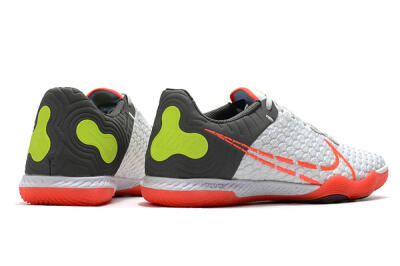 Nike React Gato IC Low-Tops Soccer Shoes - White/Red/Yellow/Grey
