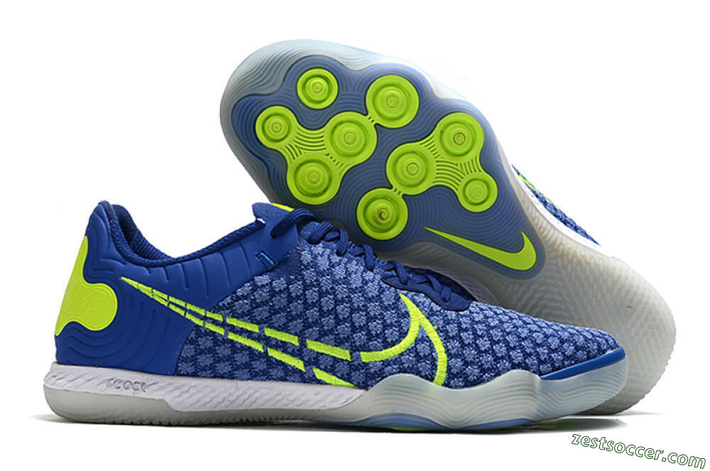 Nike React Gato IC Low-Tops Soccer Shoes - Blue/Yellow/White 0