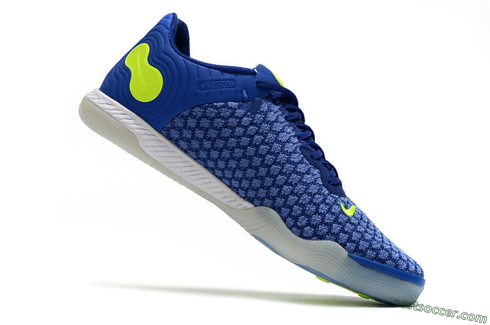 Nike React Gato IC Low-Tops Soccer Shoes - Blue/Yellow/White 4