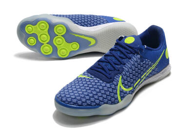 Nike React Gato IC Low-Tops Soccer Shoes - Blue/Yellow/White