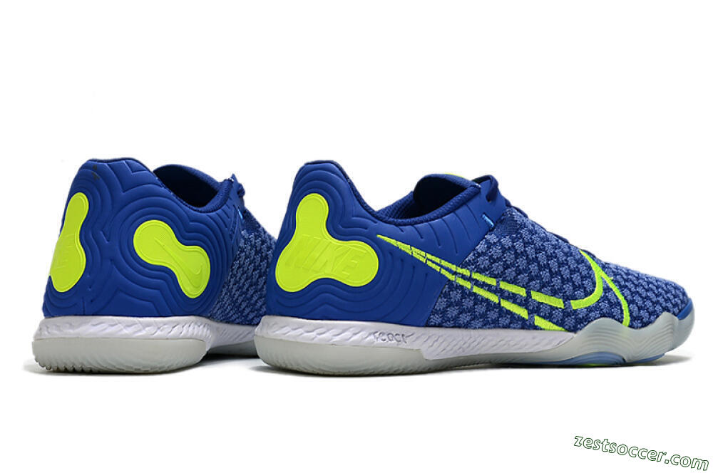 Nike React Gato IC Low-Tops Soccer Shoes - Blue/Yellow/White 6