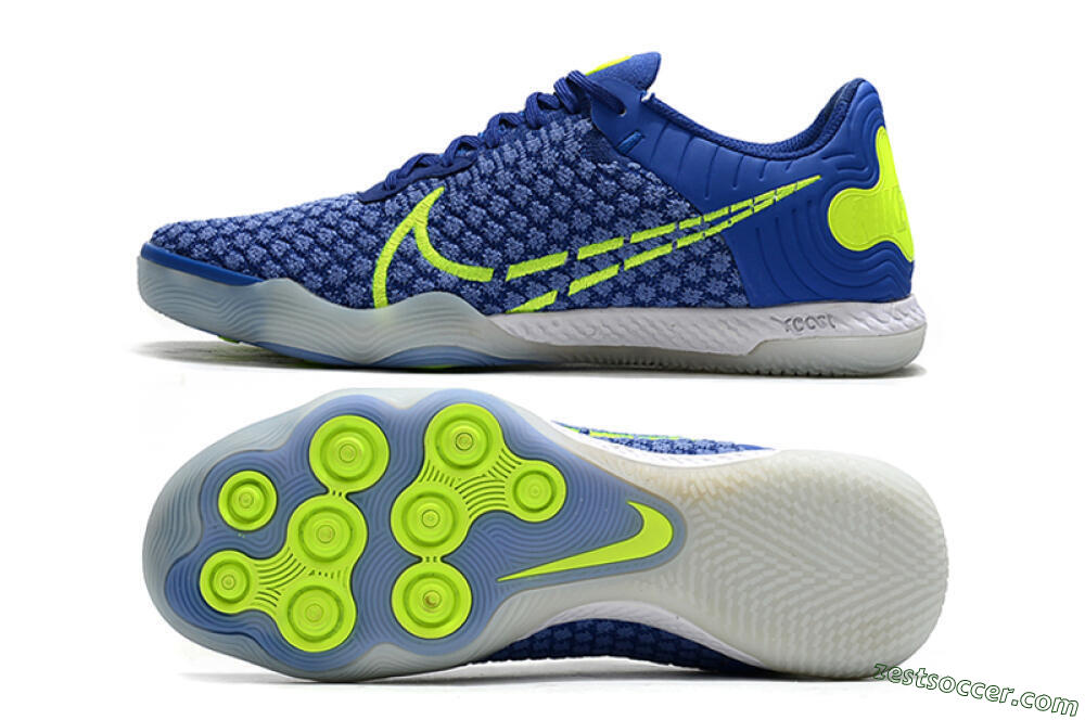 Nike React Gato IC Low-Tops Soccer Shoes - Blue/Yellow/White 1