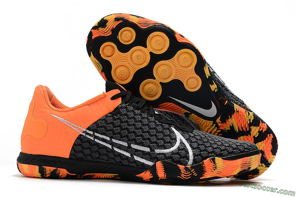 Nike React Gato IC Low-Tops Soccer Shoes - Black/Red/White 0