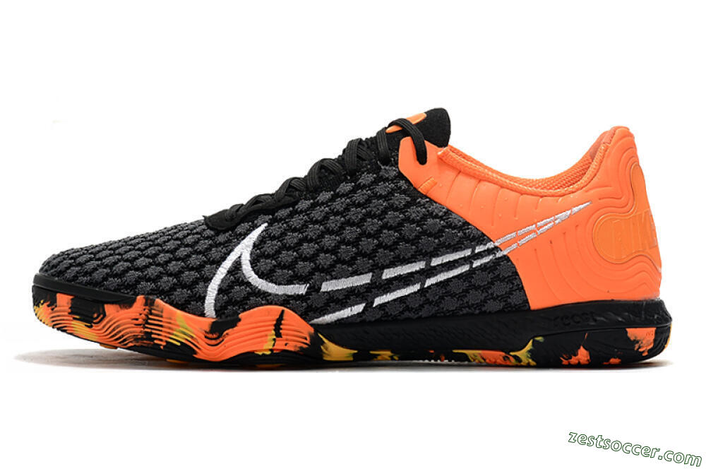 Nike React Gato IC Low-Tops Soccer Shoes - Black/Red/White 2