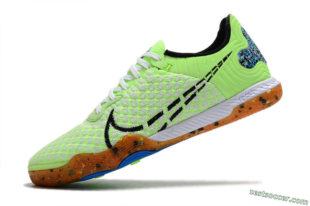 Nike React Gato IC Low-Tops Soccer Shoes - Green/White/Black 5