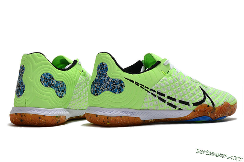 Nike React Gato IC Low-Tops Soccer Shoes - Green/White/Black 6