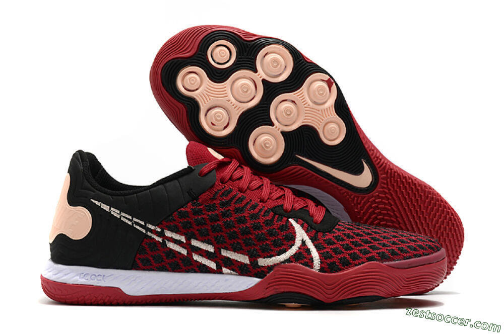Nike React Gato IC Low-Tops Soccer Shoes - Red/White/Black 0