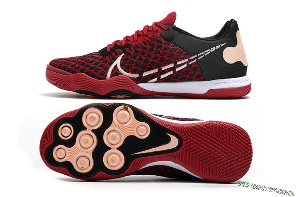 Nike React Gato IC Low-Tops Soccer Shoes - Red/White/Black 1
