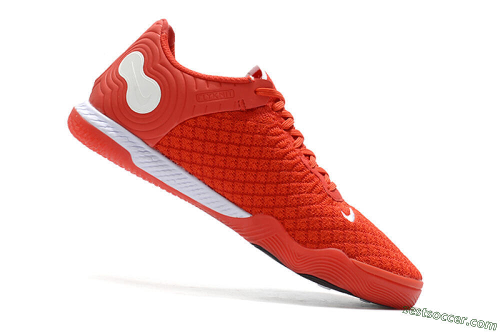 Nike React Gato IC Low-Tops Soccer Shoes - Red/Whtie/Black 4