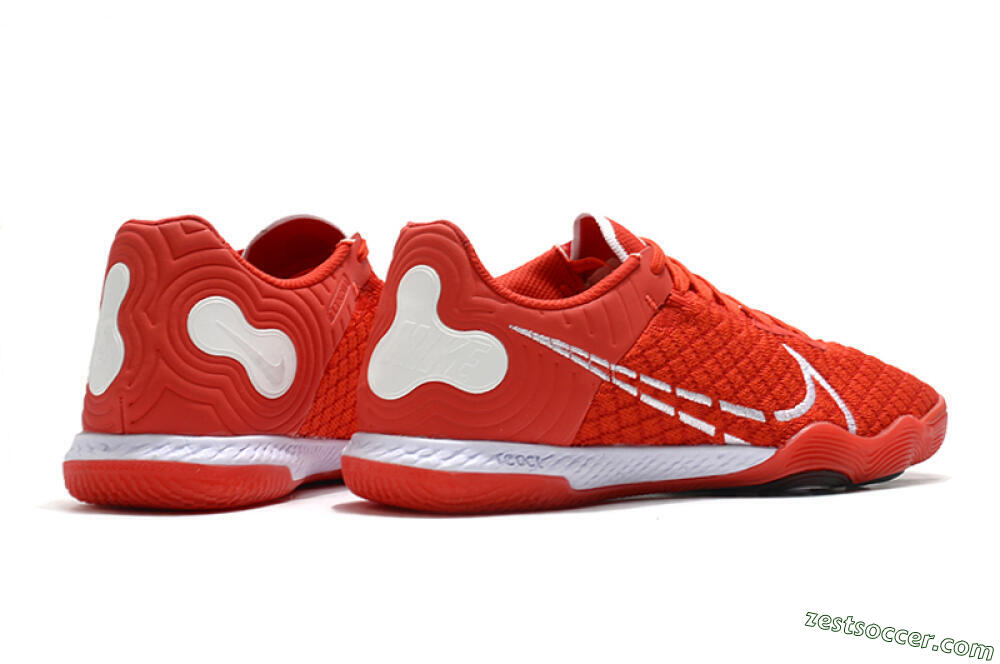 Nike React Gato IC Low-Tops Soccer Shoes - Red/Whtie/Black 6