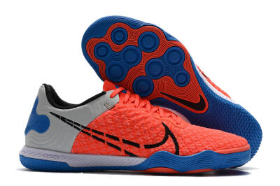 Nike React Gato IC Low-Tops Soccer Shoes - Red/Grey/Blue