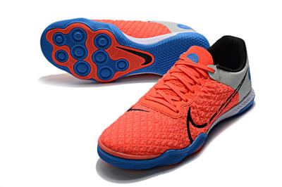 Nike React Gato IC Low-Tops Soccer Shoes - Red/Grey/Blue