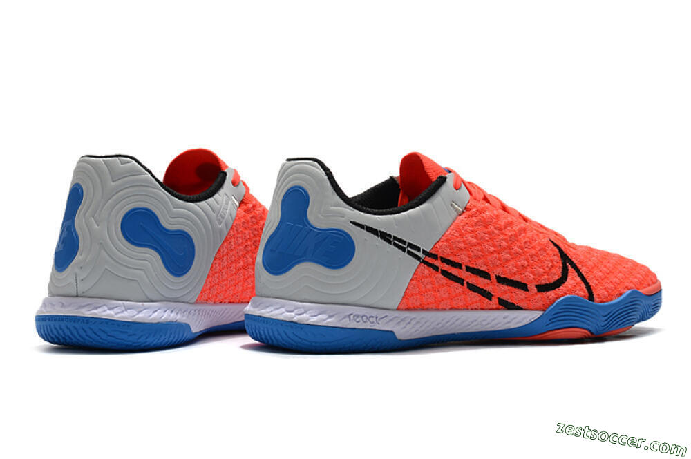 Nike React Gato IC Low-Tops Soccer Shoes - Red/Grey/Blue 6