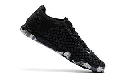 Nike React Gato IC Low-Tops Soccer Shoes - Black/Silver/Grey