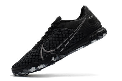 Nike React Gato IC Low-Tops Soccer Shoes - Black/Silver/Grey