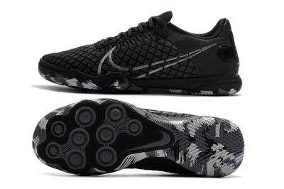 Nike React Gato IC Low-Tops Soccer Shoes - Black/Silver/Grey