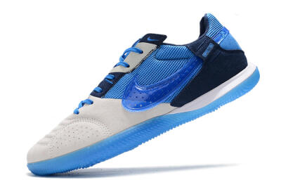 Nike Street Gato IC Low-Tops Soccer Shoes - Grey/Blue