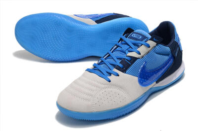 Nike Street Gato IC Low-Tops Soccer Shoes - Grey/Blue