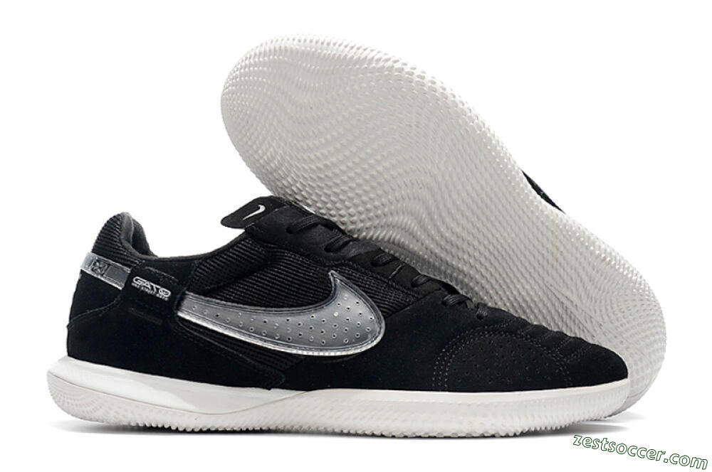 Nike Street Gato IC Low-Tops Soccer Shoes - Black/White 0