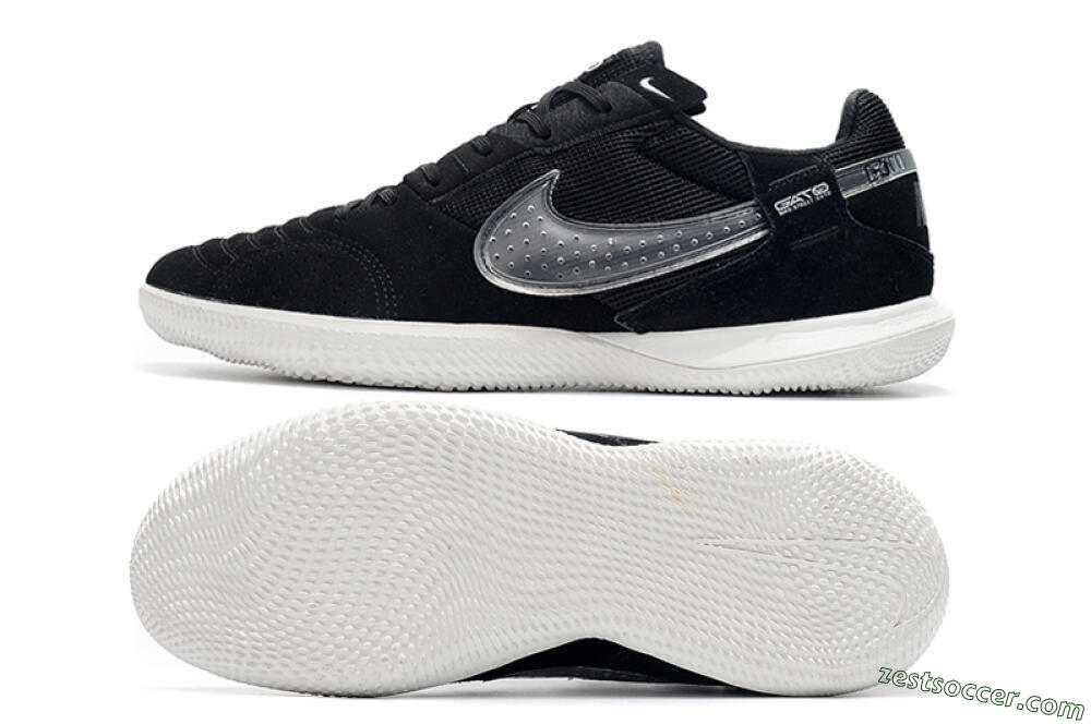 Nike Street Gato IC Low-Tops Soccer Shoes - Black/White 1
