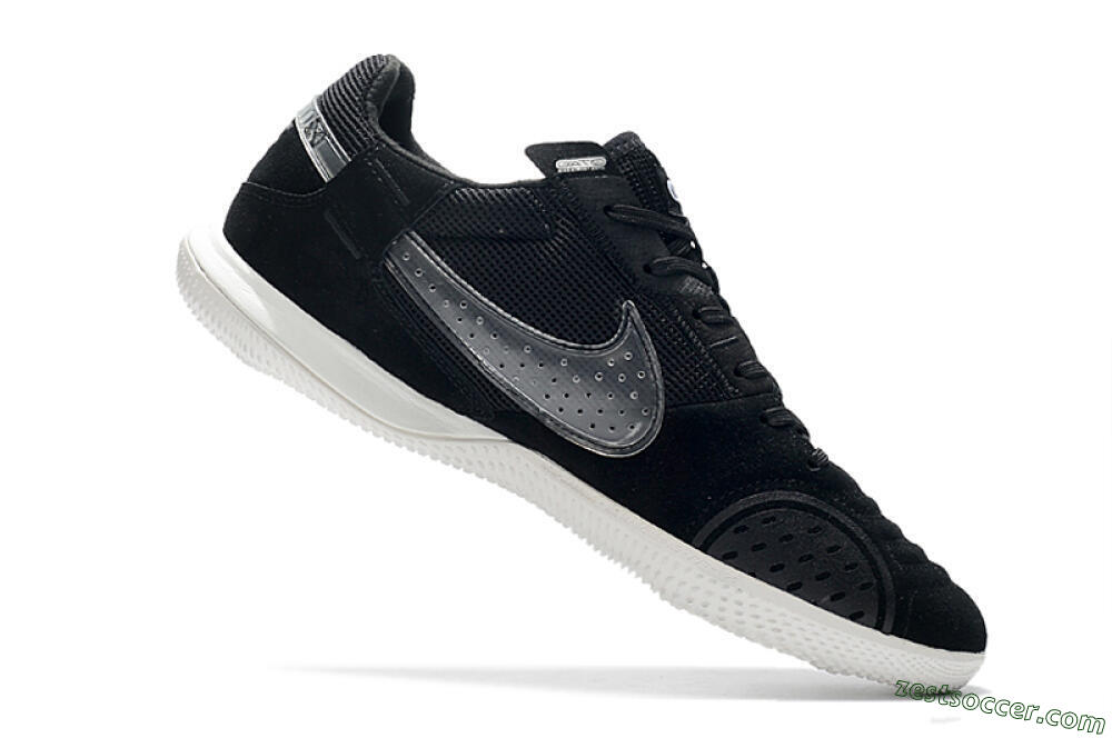 Nike Street Gato IC Low-Tops Soccer Shoes - Black/White 4