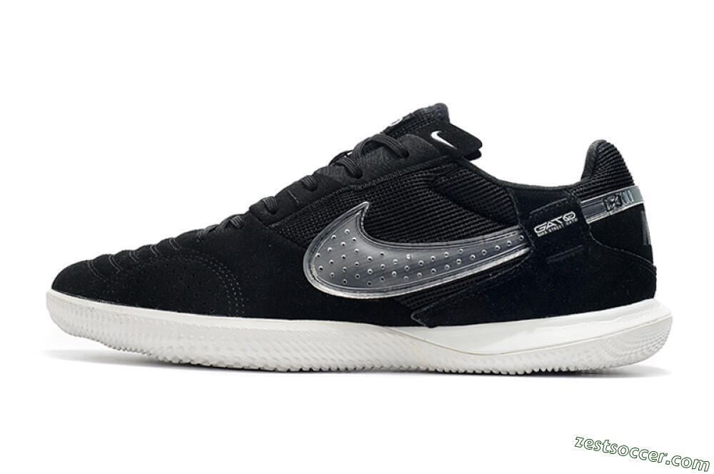Nike Street Gato IC Low-Tops Soccer Shoes - Black/White 2