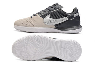Nike Street Gato IC Low-Tops Soccer Shoes - Beige/Silver/Black