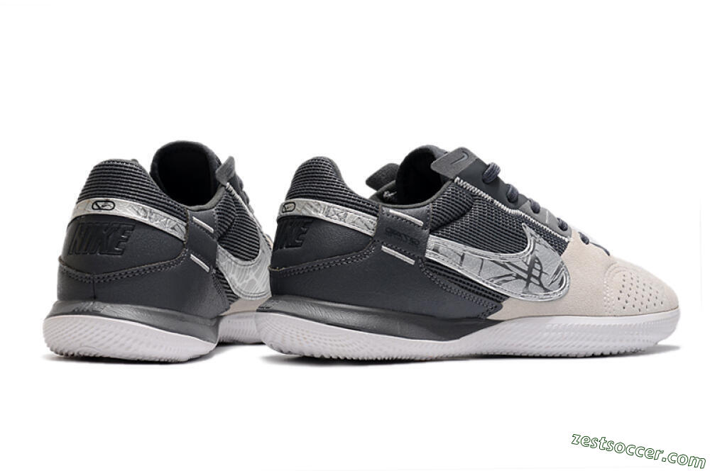 Nike Street Gato IC Low-Tops Soccer Shoes - Beige/Silver/Black 6