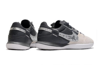 Nike Street Gato IC Low-Tops Soccer Shoes - Beige/Silver/Black