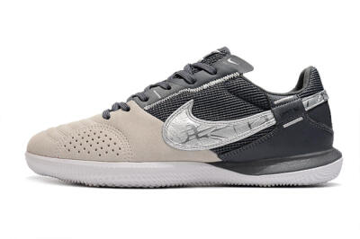 Nike Street Gato IC Low-Tops Soccer Shoes - Beige/Silver/Black