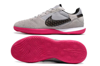 Nike Street Gato IC Low-Tops Soccer Shoes - Grey/Black/Pink