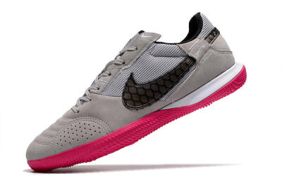 Nike Street Gato IC Low-Tops Soccer Shoes - Grey/Black/Pink