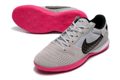 Nike Street Gato IC Low-Tops Soccer Shoes - Grey/Black/Pink
