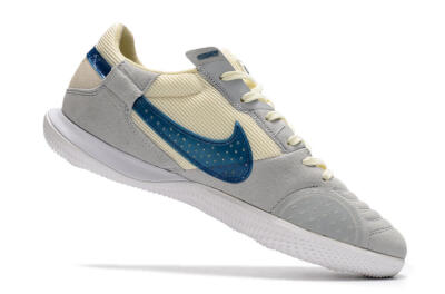 Nike Street Gato IC Low-Tops Soccer Shoes - Grey/Beige/Blue