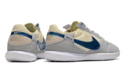 Nike Street Gato IC Low-Tops Soccer Shoes - Grey/Beige/Blue