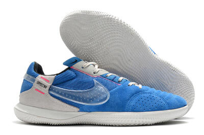 Nike Street Gato IC Low-Tops Soccer Shoes - Blue/Grey/White