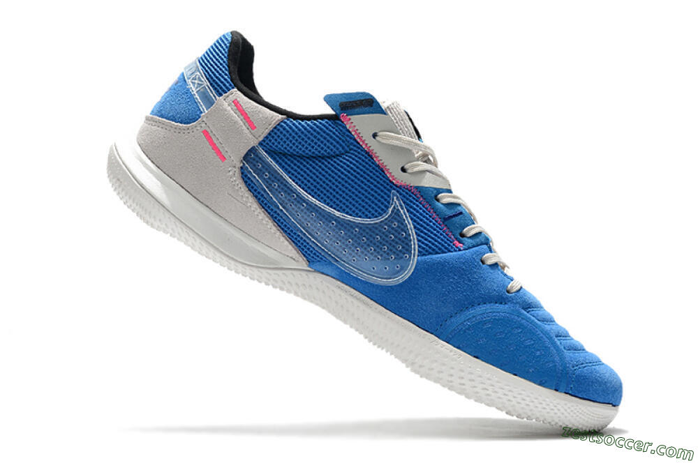 Nike Street Gato IC Low-Tops Soccer Shoes - Blue/Grey/White 4
