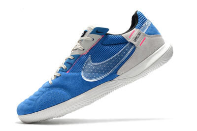 Nike Street Gato IC Low-Tops Soccer Shoes - Blue/Grey/White