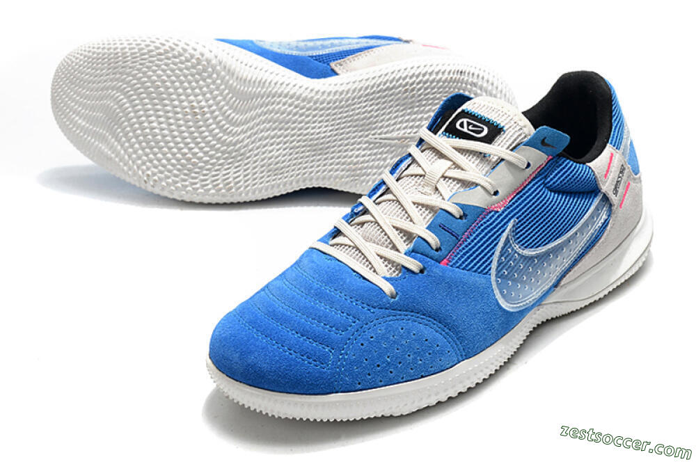 Nike Street Gato IC Low-Tops Soccer Shoes - Blue/Grey/White 3