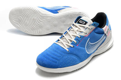 Nike Street Gato IC Low-Tops Soccer Shoes - Blue/Grey/White