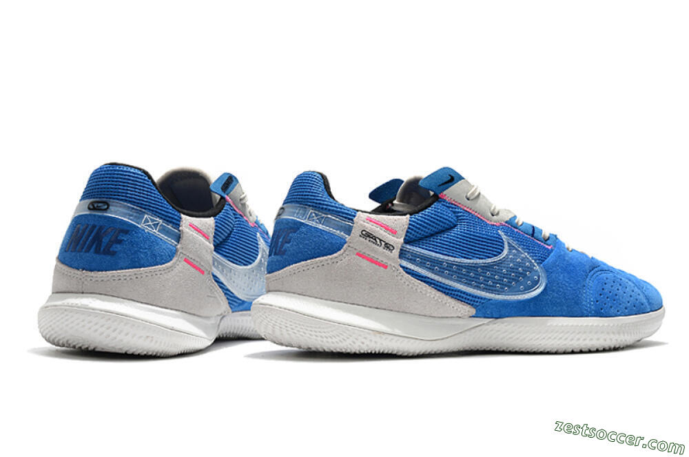 Nike Street Gato IC Low-Tops Soccer Shoes - Blue/Grey/White 6