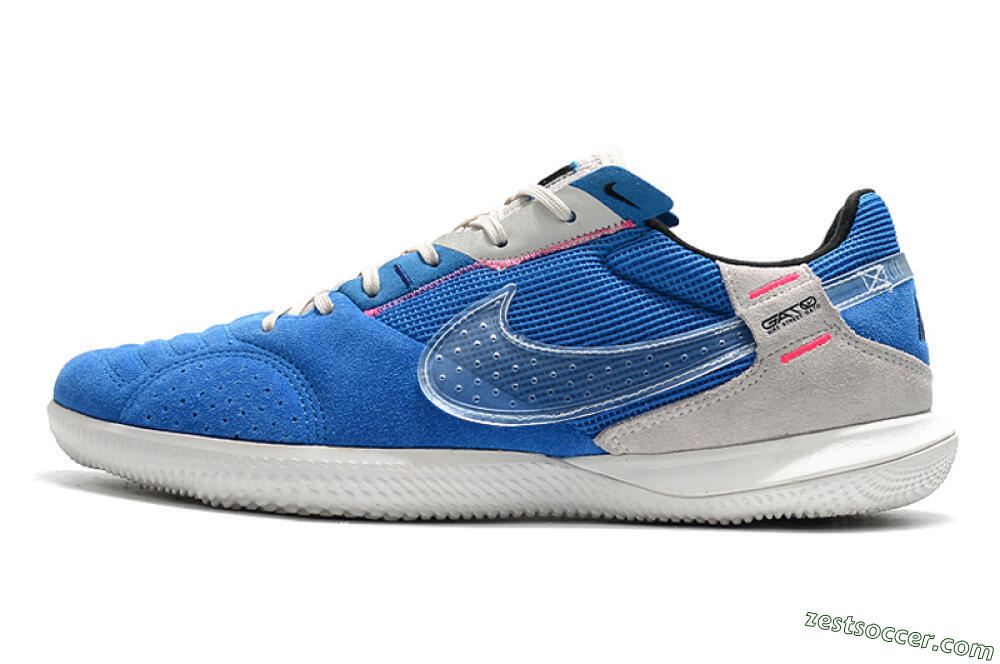Nike Street Gato IC Low-Tops Soccer Shoes - Blue/Grey/White 2