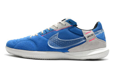 Nike Street Gato IC Low-Tops Soccer Shoes - Blue/Grey/White
